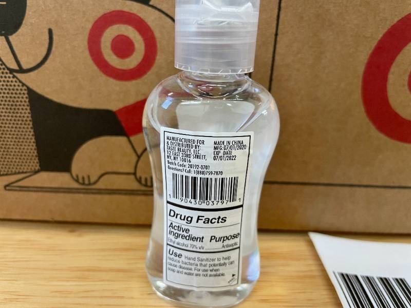 lot 27 image: Lot of 36 Travel Sized Bottles of Hand Sanitizer