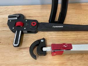 lot 34 image: Lot of 3 Husky Plumbing Hand Tools