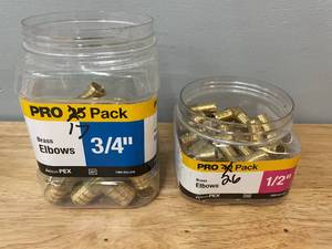 lot 11 image: Lot of Apollo Pro Brass Elbows 12 34