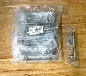 lot 18 image: Lot of 25 3-34 in. (96 mm) Center-to-Center Brushed Steel Bar Drawer Pulls