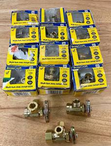 lot 66 image: Lot of 15 Brass Craft Multi Turn Dual Outlet Valves