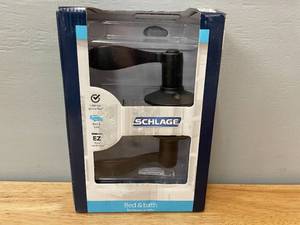 lot 64 image: Schlage Bed & Bath Aged Bronze Door Lever