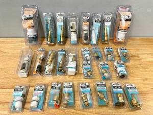 lot 72 image: Huge Lot of HotCold Water Stems Tub Shower Cartridges