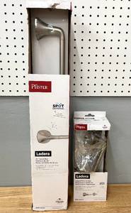 lot 78 image: Pfister Ladera 24 Bathroom Towel Bar and Toilet Paper Holder.