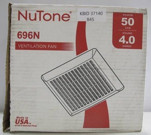lot 845 image: Broan-NuTone 696N 50 CFM WallCeiling Mount Bathroom Exhaust Fan