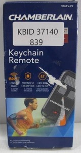 lot 839 image: Chamberlain 3-Button Garage Door Opener Remote 956EV-P2
