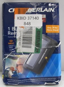 lot 848 image: Chamberlain 1-Button Remote Control Garage Door Opener 950ESTD-P2