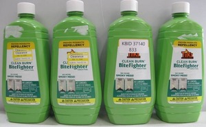 lot 833 image: Lot of 4 Bottles 4 Quarts Tiki Torch BiteFighter Torch Fuel Insect Mosquito Repellent