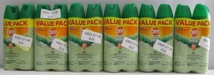 lot 834 image: Lot of 12 4oz Bottles Off Deep Woods Bug Spray Insect Repellent 48 Oz