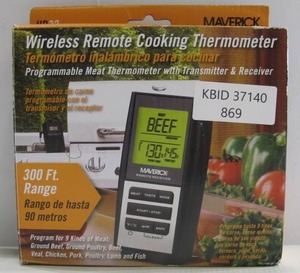 lot 869 image: Maverick Wireless Remote Cooking Grilling Thermometer
