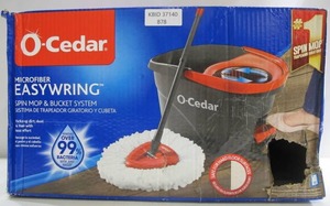 lot 878 image: O-Cedar EasyWring Microfiber Spin Mop and Bucket System