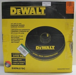 lot 886 image: DeWalt 18 in. Surface Cleaner for Gas Pressure Washers Rated up to 3700 PSI