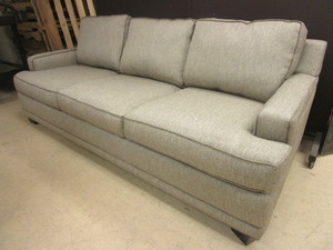 lot 601 image: H.M. RICHARDS SOFA, WITH DUCK FEATHER BACK PILLOWS