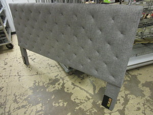lot 634 image: UPHOLSTERED HEADBOARD, KING SIZE