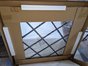 lot 12 image: Home Square 40 Round Beveled Window Mirror