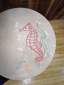 lot 48 image: Pier 1 Concrete Top Patio Table