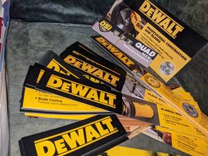 lot 135 image: Dewalt, Stanley Advertising Pieces & Penofin Vinyl Banner