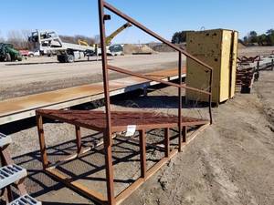 lot 210 image: Industrial Steel Ramp with Handrail