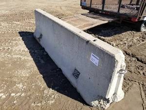 lot 217 image: Lot of (4) Concrete Road Dividers 120Lx21Wx33H