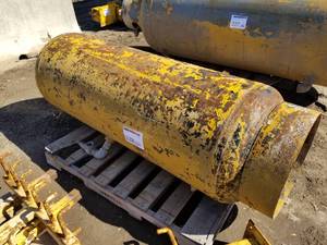 lot 228 image: Steel Pressure Vessel 56Lx24D  with Base (on pallet)