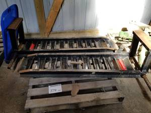 lot 279 image: Lot of (2) Industrial Steel Ramps (on pallet)