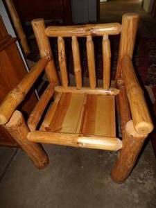 Log chair