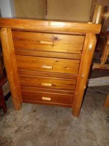 4 drawer log dresser