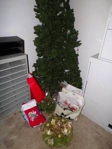 Christmas lot- tree, stockings, ect..