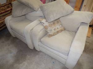 Two chairs w pillows
