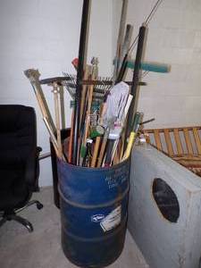 Barrel with tools