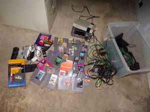 Nintendo lot- games, machine ,Wii contollers,and more