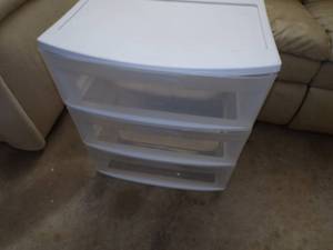 White 3 drawer organizer