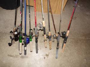 Fishing poles and reels