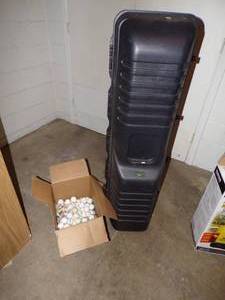 Golf balls and golf club case
