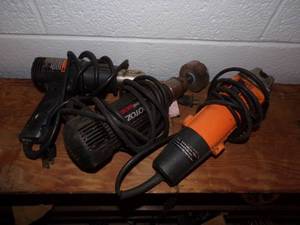 Heat gun, Roto zip, grinder