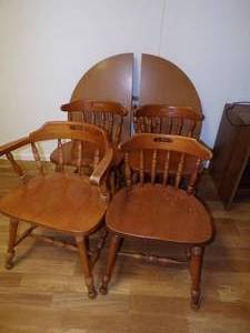 4 chairs and table