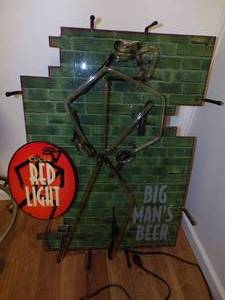Neon - Coors red light big mans beer