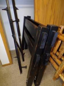 Black bed frame