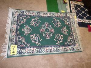 2 12 x 4 green rug