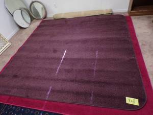 8x8 mauve rug