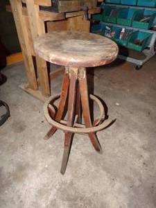 Vintage Wood Stool