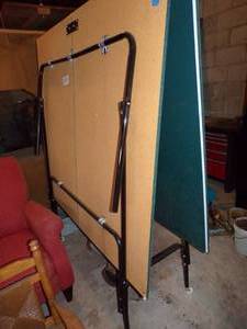 Folding Ping Pong Table on Wheels