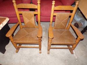 Pair of Childrens Rocking Chairs