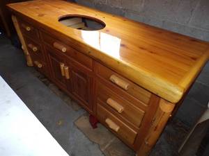 Log Bathroom Vanity