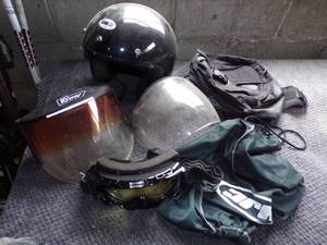 XL Helmet, Goggles, 2 Shields