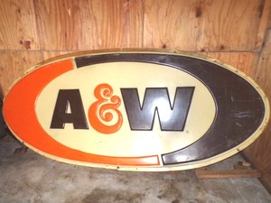 HUGE 10 Wide A&W Sign