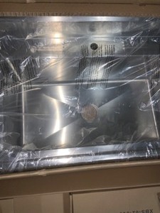 lot 56 image: TRINITY 41.7 IN X 24 IN. X 49.2IN STAINLESS STEEL UTILITY SINK WITH PULL OUT FAUCET. SEE PICTURES