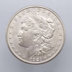 1921-S Morgan Silver Dollar, Minty