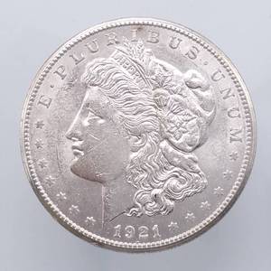1921-S Morgan Silver Dollar, Minty