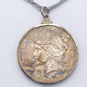 1935 Peace Silver Dollar Necklace